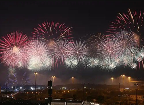 富平县焰火晚会